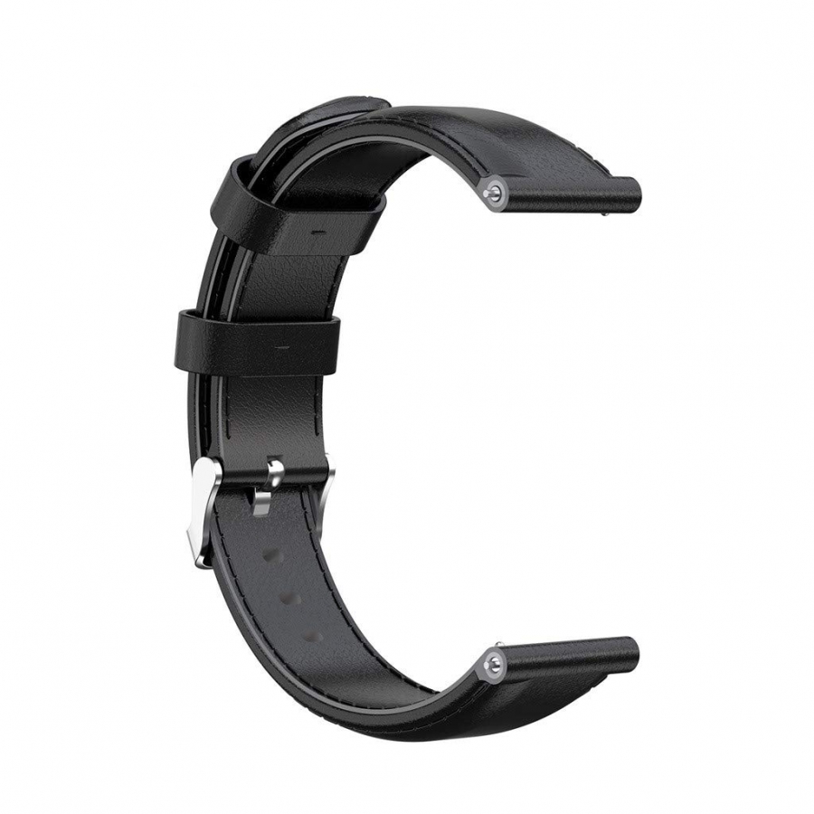 Correa Cuero Negro Smartwatch 22MM