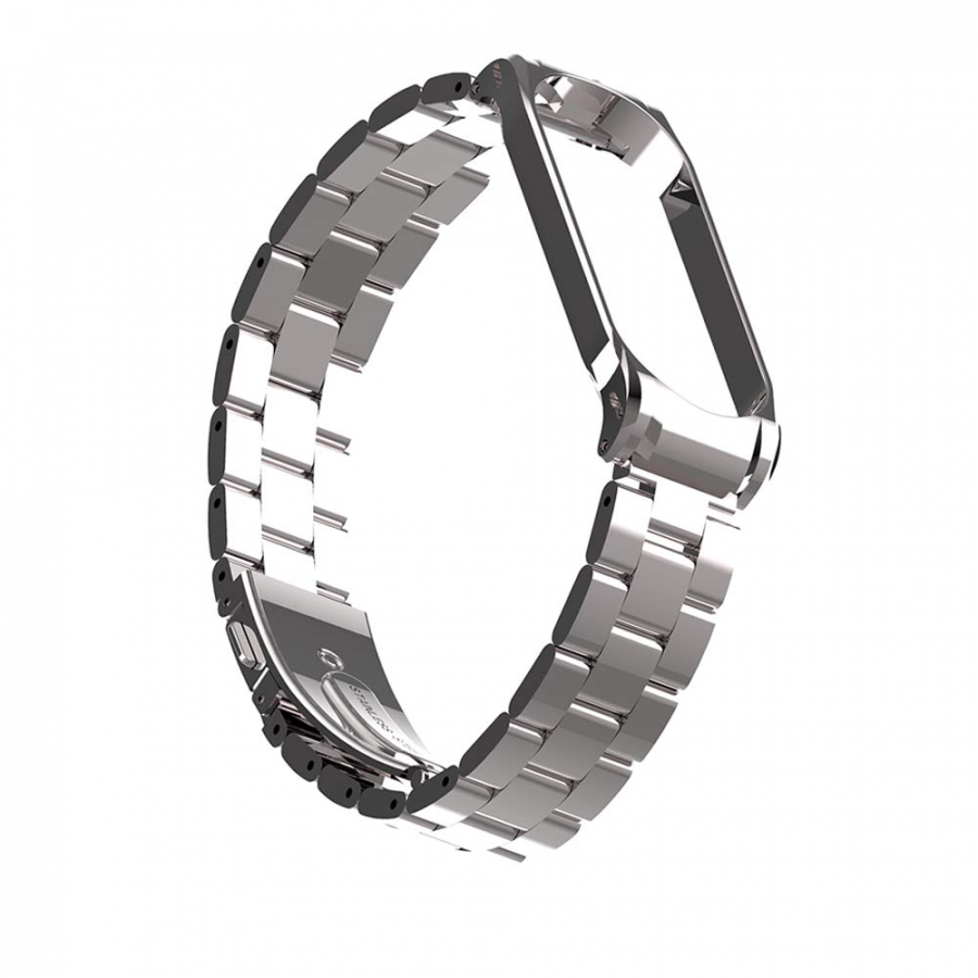 Malla Acero Mi Band 4 Eslabones Silver Metal