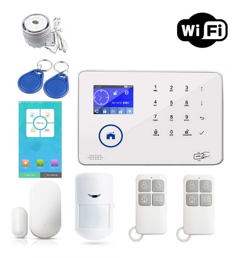 Kit Alarma Domiciliaria Inalambrica Wifi Kit Alarma Domiciliaria Inalambrica Wifi