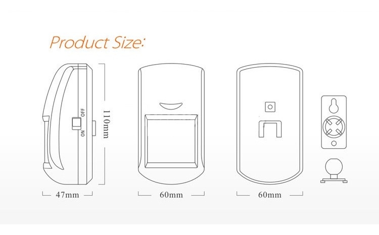 Sensor De Movimiento Inalambrico Interior