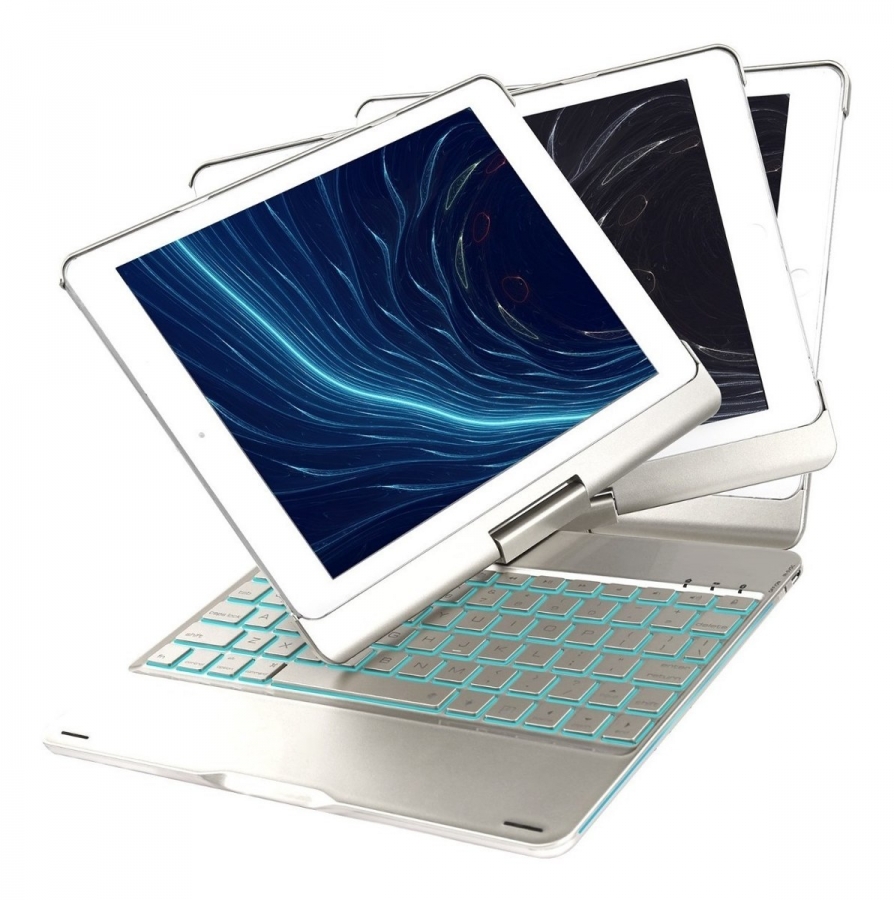 Funda Con Teclado Metal F180 Ipad Silver Funda Con Teclado Metal F180 Ipad Silver