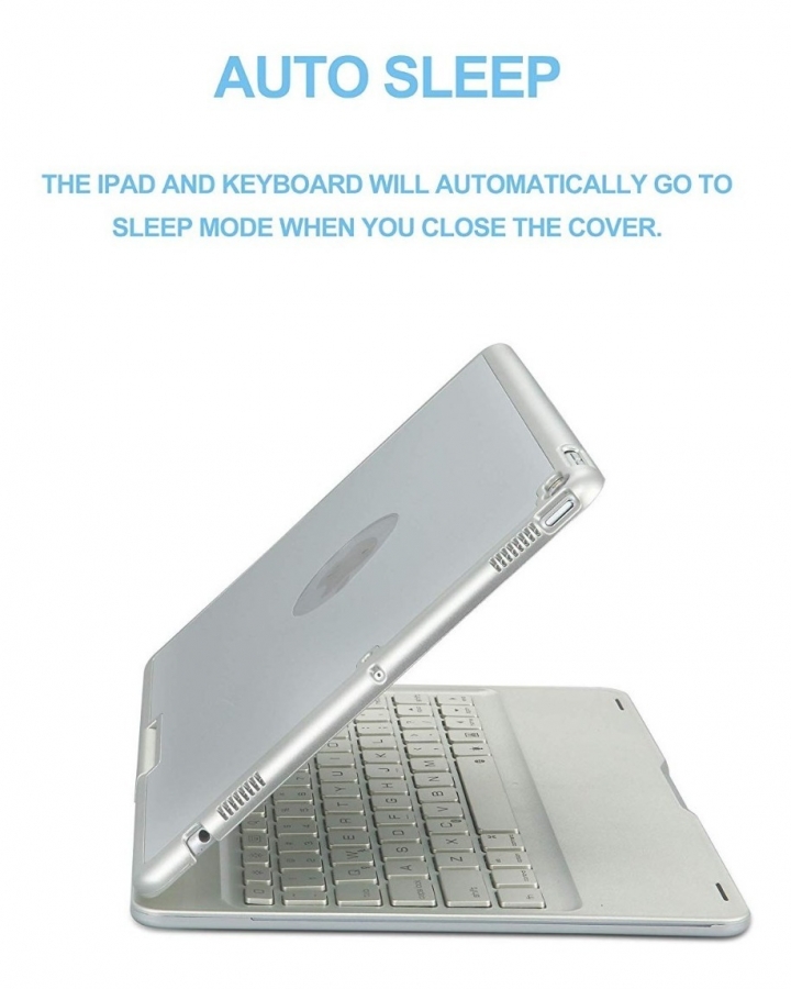 Funda Con Teclado Metal F180 Ipad Silver Funda Con Teclado Metal F180 Ipad Silver