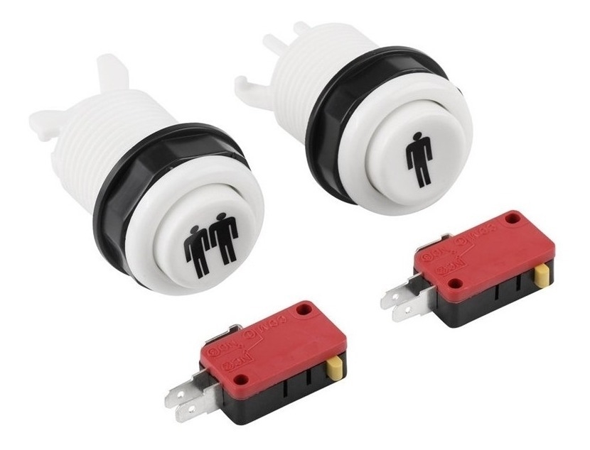 Boton Player 1 Y 2 Player Con Microswitch