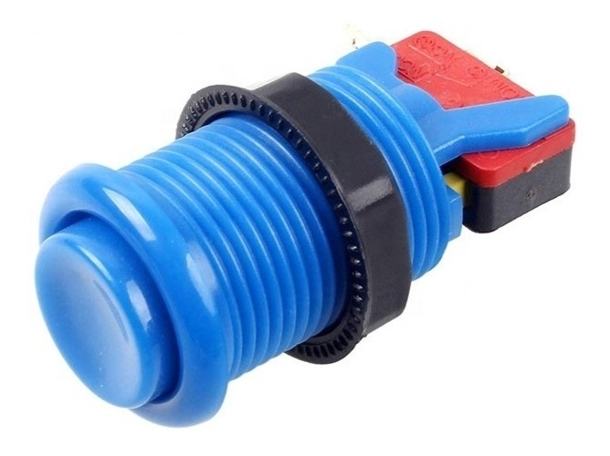 Boton con Microswitch Azul
