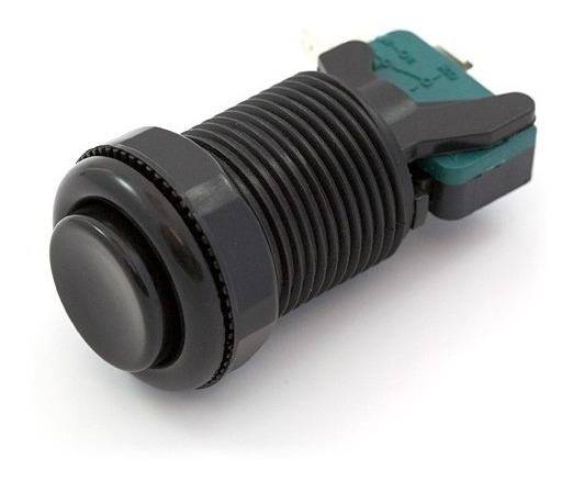 Boton con Microswitch Negro
