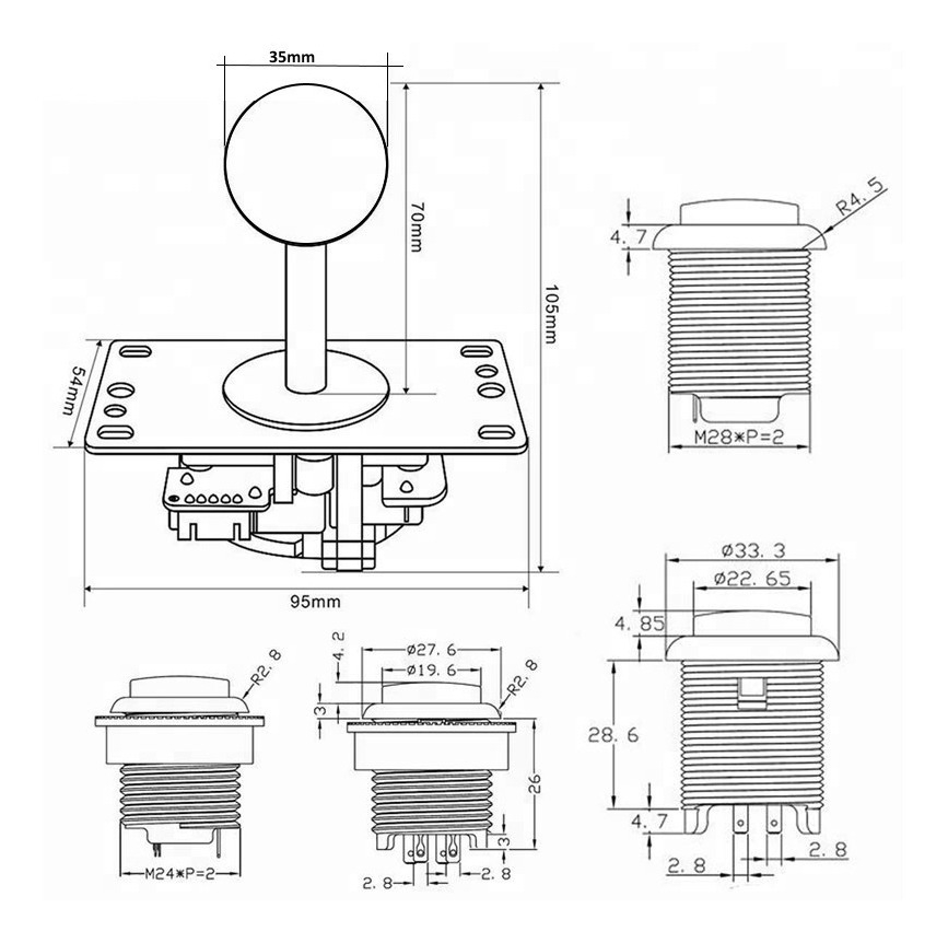 Kit Arcade Usb 1 Palancas 10 Botones Iluminados Verde Kit Arcade Usb 1 Palancas 10 Botones Iluminados Verde