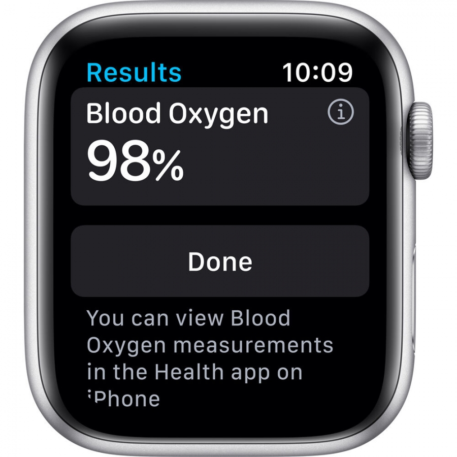 Apple Watch Serie 6 Gps 44 Mm White Sport Band Aluminium Silver