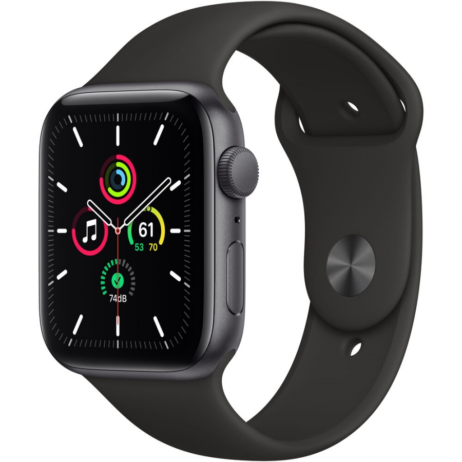 Apple Watch Serie SE 44 Mm BlackSport Band Aluminium Space Gray